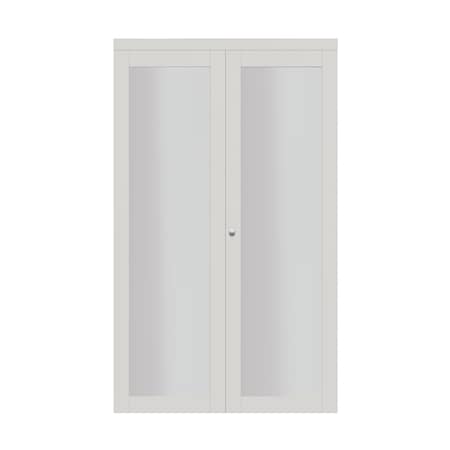 Renin Renin 24 in. x 80 1/2 in. Euro 1-Lite Bifold Door EU3010BWFGE024080